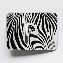 Original Africa Zebra Cowboy Rodeo Western Metal Belt Buckle