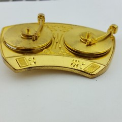 On Sale: Rock Rebel Yellow Gold Double Turntable Spinning Buckle