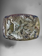 Rooster cowboy western style Rodeo buckle hebilla vaquero Con gallo