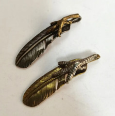 Brass Feather Pendants For Decoration #SALES lot