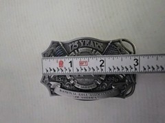 Vintage 1996 NRA National Rifle Association America 125 Years Belt Buckle Pewter