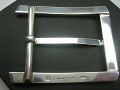 STERLING SILVER 925 BUCKLE AVAILABLE FOR 1&Prime; 1-1/8&Prime; 1-1/4&Prime; 1-3/8&Prime; 1-1/2&Prime; BELTS