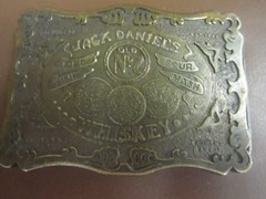 VTG JACK DANIEL&rsquo;S OLD NO:7 Whiskey 1973 BY WYOMING STUDIO ART WORKS Belt Buckle