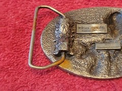 1985 Idea Craft Limited Edition Silver Tone Belt Buckle WXB Vtg USA 🇺🇸