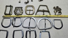 Mixed Lot 19 Belt Buckels Different Shapes And Sizes Some Vintage Also Vtg Spurs