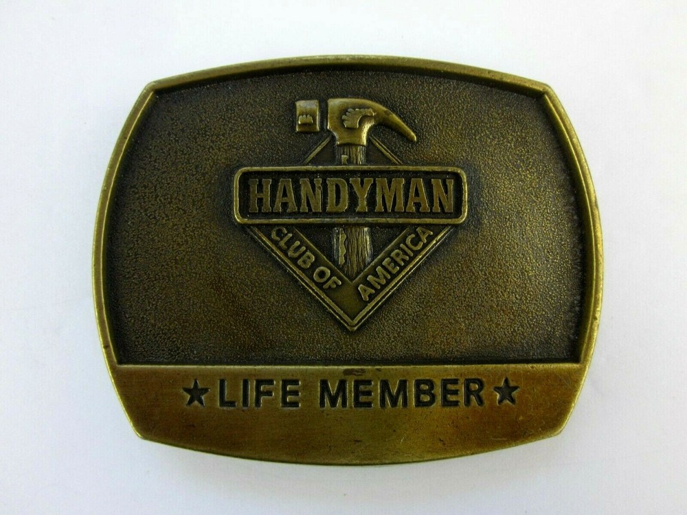 Belt Buckle Handyman Club of America Life Member 1996
