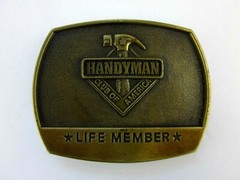 Belt Buckle Handyman Club of America Life Member 1996