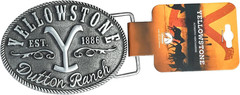 Yellowstone Dutton Ranch Y Logo Established 1886 Kevin Stner Belt Buckle 66-57,