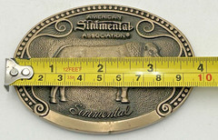TONY LAMA Simmental Bull Cow Sire Belt Buckle Cattle Breed Series FIRST Edition