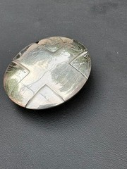 Robert Lee Morris Studio 925 Sterling Silver Cross Design Belt Buckle