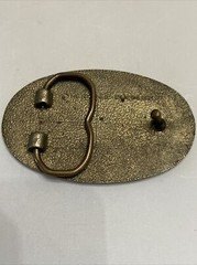Vintage Heritage Buckle Heavy Duty Solid Brass Oval Fish Belt Buckle