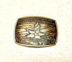 2007 SPONSER THE AMERICAN VETERANS DISABLED FOR LIFE MEMORIAL BELT BUCKLE