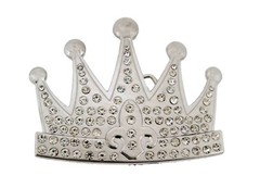 Iced Out Crown Belt Buckle Bling Bride Multicolored Metal Princess Fashion Gift