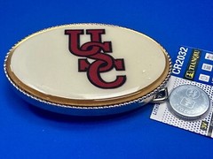 USC University Of Southern California Led Flashing Belt Buckle W/ Fresh Battery!