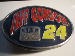 1995 JEFF GORDON 24 NASCAR BELT BUCKLE LIMITED EDITION HEAVY- GW-20