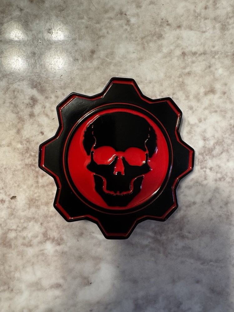 Gears Of War Promo ~ Omen Emblem, Metal Belt-Buckle {Epic Games, 2007} PreOwned