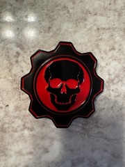 Gears Of War Promo ~ Omen Emblem, Metal Belt-Buckle {Epic Games, 2007} PreOwned