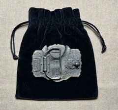 Vintage Eagle Live To Ride Belt Buckle Green Enamel 1983 Made In USA