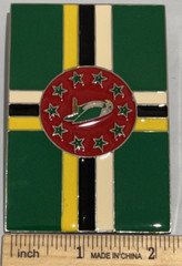 National Flag of Dominican Belt Buckle Multi-Colored Western Cowboy Cowgirl
