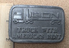 Truck With America&rsquo;s Best 1970&rsquo;s Hit Line USA Silver Tone 2&Prime; X 3&Prime; Belt Buckle