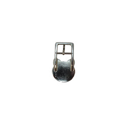 Black Enamel Cat Head Face Small Metal Belt Buckle