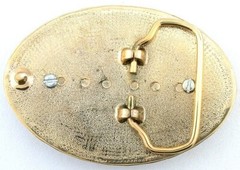 Oval Gold Color Southwest 1891 Morgan Silver Dollar Belt Buckle EPBB140/61523