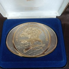 North American Hunting Club Vtg Wings of Gold 24 Karat Gold Rhodium Finish OB