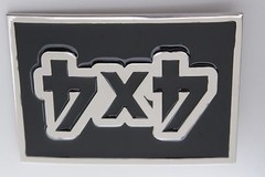 Men Women Fashion Belt Buckle Silver Black Metal 4X4 Four By Four Offroad Biker