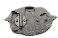 Men Silver Metal Belt Buckle Skulls Women Legs Sexy Apmany Clover Leaf Bar Club
