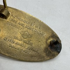 Vintage Case XX Brass Belt Buckle Baron Pocket Knife Oval