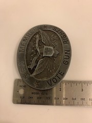 NRA Member Vote Gun Rights Belt Buckle Limited Edition No.17993