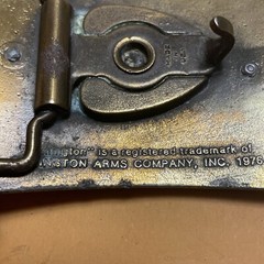 Vintage Remington 1816 Flintlock Rifle belt Buckle 1976 USA Made