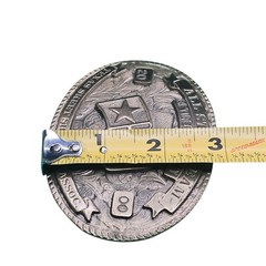 Texas Skeet Shooters Association Belt Buckle Silver 2000