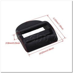 20pcs Plastic Slider Buckles Backpack Straps Webbing 20mm Black