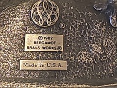 1982 The Space Shuttle Columbia NASA Flight Belt Buckle Bergamot Brass Works