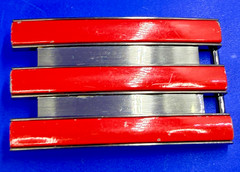 Adidas Golf 3 Stripe Red Gray Color – Trophy Award Style Sports Belt Buckle