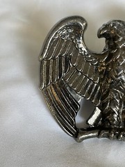 Vintage Avon American Eagle Patriotic Pewter Belt Buckle 2.5”
