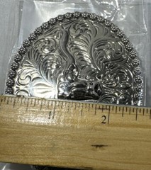 SILVER (IN COLOR) BULL SKULL WESTERN RODEO Metal Belt Buckle 3 1/8 inch