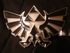The Legend Of Zelda Black/Gold Belt and Belt Buckle