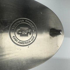 CASE IH Licensed Product Oval Belt Buckle Black Silver Tone CNH America LLC