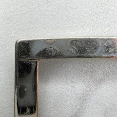 Silver Tone Simple Basic Belt Buckle