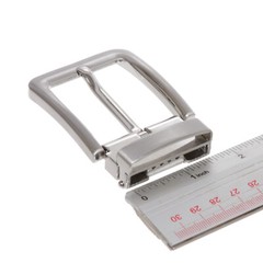 1 5/8&Prime; (40 mm) Nickel Free Square Rectangular Clamp Belt Buckle