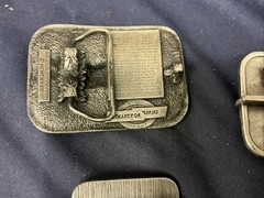 Vintage Buckle Connection Belt Buckles Military Aircraft Lot Of 6 WW2 Planes