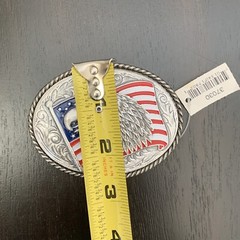 THE AMERICAN EAGLE AND AMERICAN FLAG BELT BUCKLE – GW-16