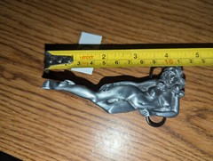 NUDE LADY NAKED WOMAN LOUNGING CUT-OUT BELT BUCKLE MADE IN USA NEW