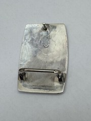 1950&rsquo;S EAGLE STERLING SILVER 38G HAND CRAFTED BELT BUCKLE ZUNI HOPI/NAVAJO? N473