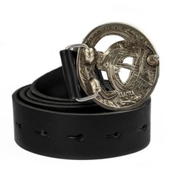 German silver belt buckle Ouroboros, World Serpent, Scandinavian, Nordic, Celtic