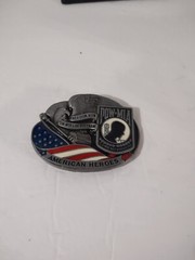 POW MIA You Are Not Forgotten Belt Buckle American Flag Patriotic Heros
