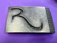 Rock & Republic R Logo America Jeans Brand Advertising Promotional Belt Buckle