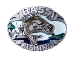 Belt Buckle Bass Fishing Handmade Belt Accessories 86g/3oz. New